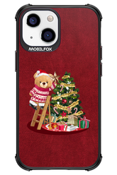 Christmas Bear (Burgundy) - Apple iPhone 13 Mini