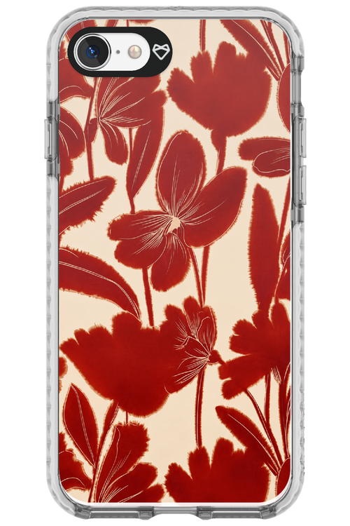 Burgundy Flowers 2.0 - Apple iPhone 8