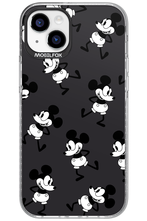 Iconic Mouse (antracite pattern) - Apple iPhone 15 Plus