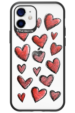 Red Love Transparent 2.0 - Apple iPhone 12