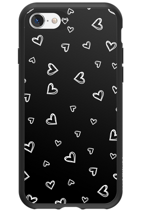 Monochrome Hearts 2.0 - Apple iPhone SE 2020