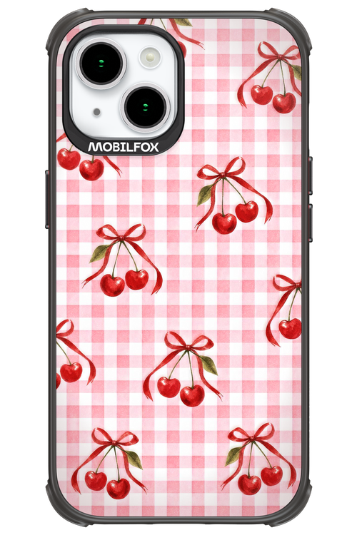 Pink Cherry Checked 2.0 - Apple iPhone 15