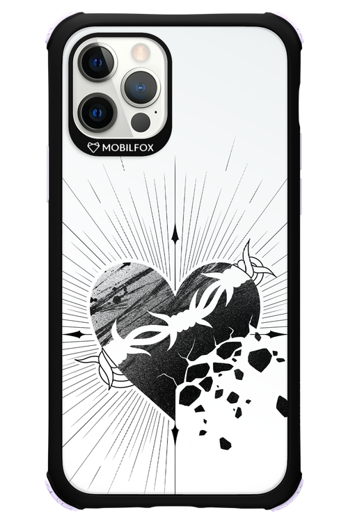 Fekete Szív - Apple iPhone 12 Pro