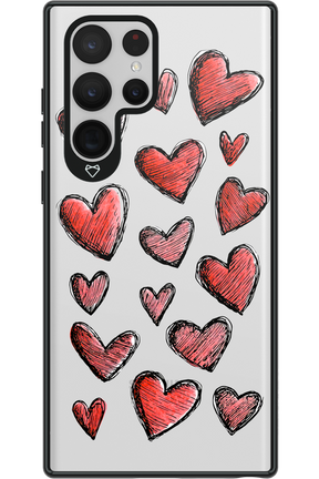 Red Love Transparent 2.0 - Samsung Galaxy S22 Ultra