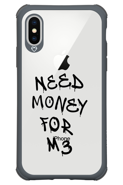 Need M3 Transparent Black - Apple iPhone X