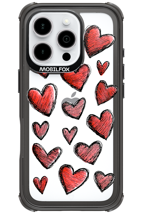 Red Love Transparent 2.0 - Apple iPhone 16 Pro