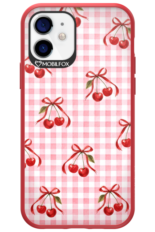 Pink Cherry Checked 2.0 - Apple iPhone 12