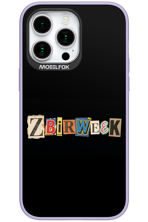 Zbirweek (black) 2.0 - Apple iPhone 15 Pro Max