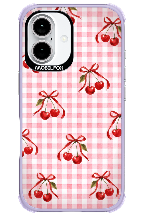 Pink Cherry Checked 2.0 - Apple iPhone 16