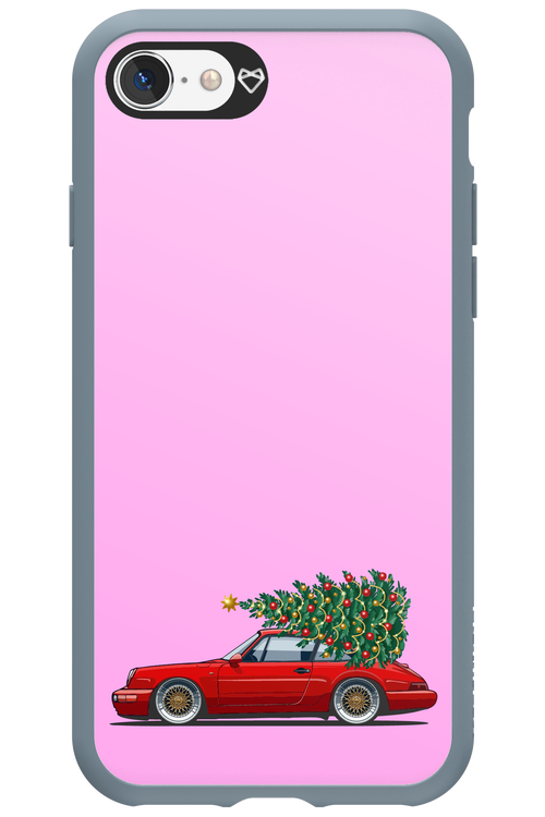 XMAS Car Pink - Apple iPhone SE 2020