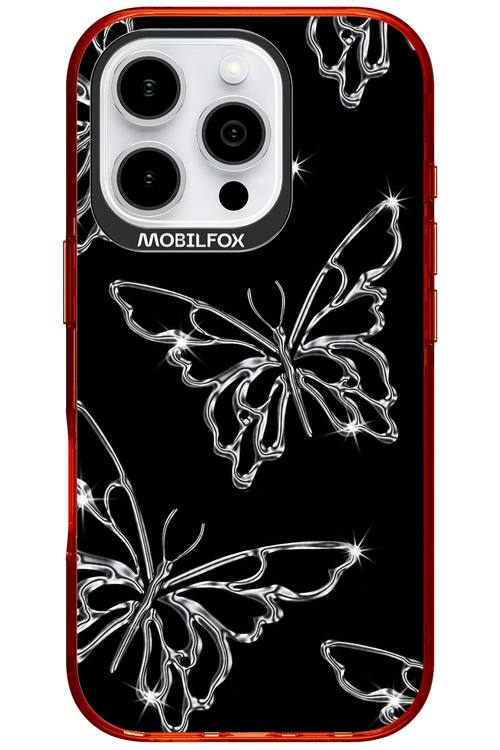 Silver Butterfly 2.0 - Apple iPhone 16 Pro