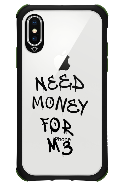 Need M3 Transparent Black - Apple iPhone X