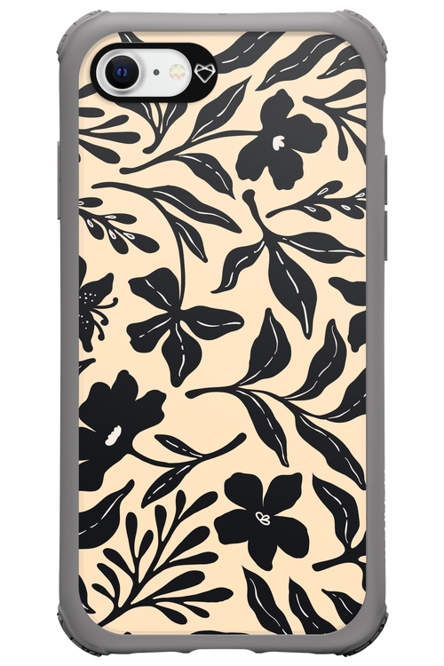 Black Flowers 2.0 - Apple iPhone 8