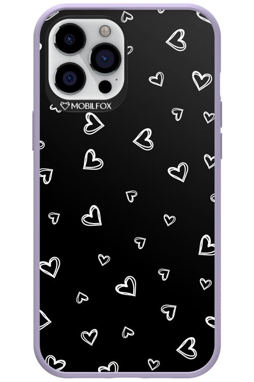 Monochrome Hearts 2.0 - Apple iPhone 12 Pro Max