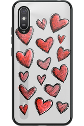 Red Love Transparent - Xiaomi Redmi 9A