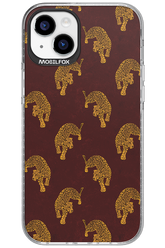 Burgundy Leopard Pattern - Apple iPhone 15 Plus