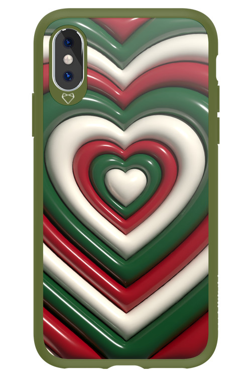 XMAS Hearts - Apple iPhone XS