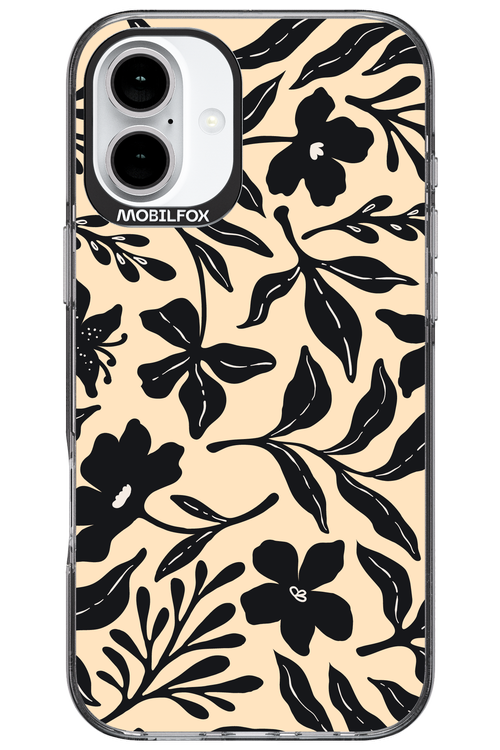Black Flowers 2.0 - Apple iPhone 16 Plus