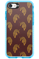 Burgundy Leopard Pattern - Apple iPhone SE 2022