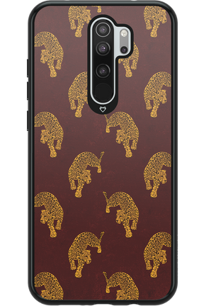 Burgundy Leopard Pattern - Xiaomi Redmi Note 8 Pro
