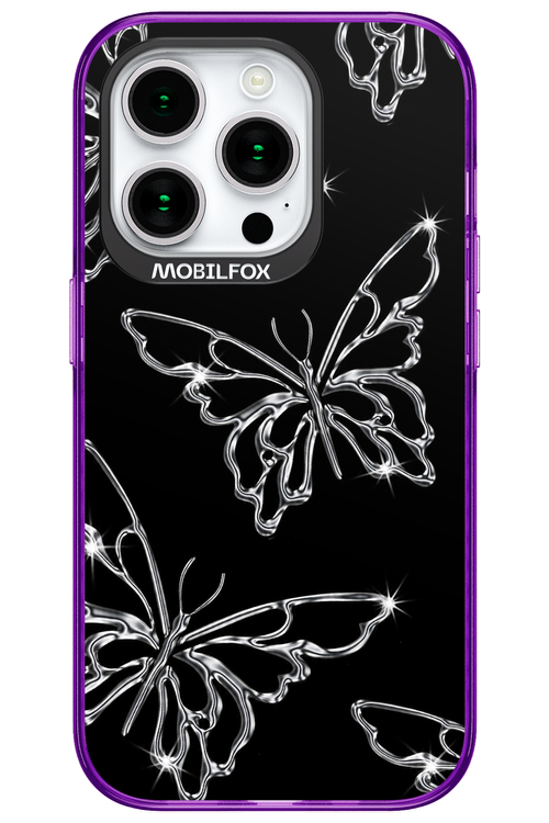 Silver Butterfly 2.0 - Apple iPhone 15 Pro