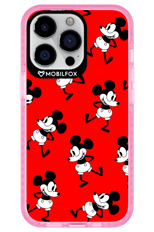 Iconic Mouse (red pattern) - Apple iPhone 13 Pro