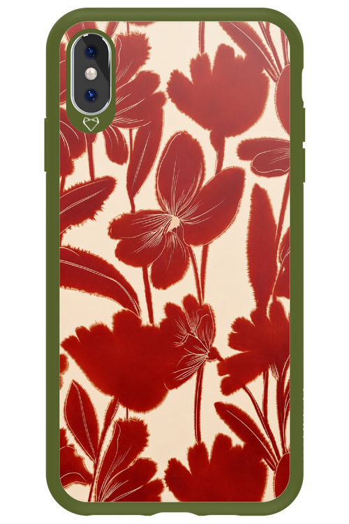 Burgundy Flowers 2.0 - Apple iPhone XS Max