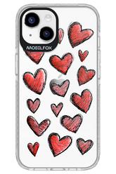 Red Love Transparent - Apple iPhone 14