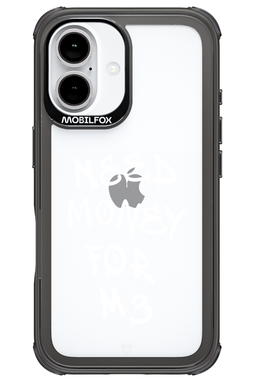 Need M3 Transparent White - Apple iPhone 16