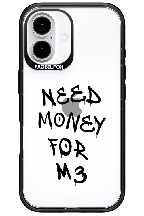 Need M3 Transparent Black - Apple iPhone 16