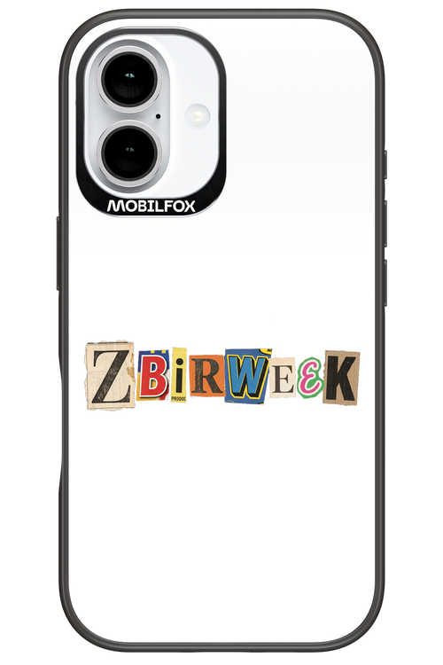 Zbirweek (white) 2.0 - Apple iPhone 16