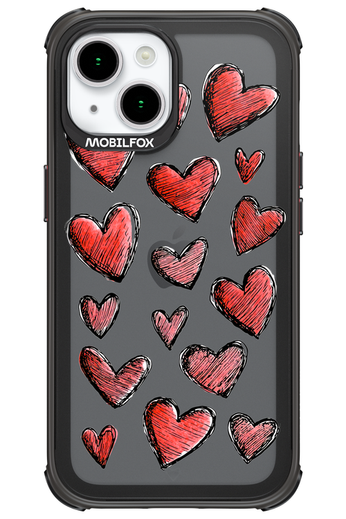 Red Love Transparent 2.0 - Apple iPhone 15