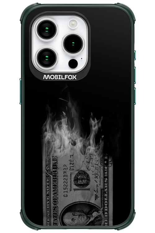 Money Burn B&W 2.0 - Apple iPhone 15 Pro