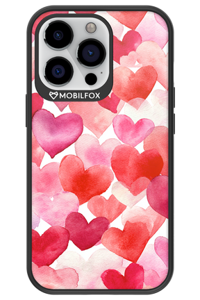 Water Painted Heart - Apple iPhone 13 Pro