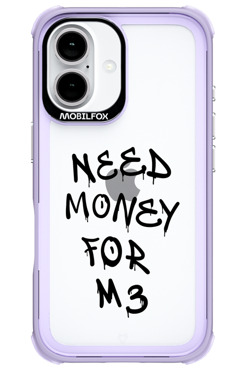 Need M3 Transparent Black - Apple iPhone 16
