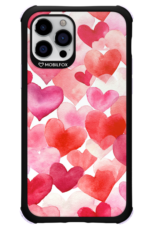 Water Painted Heart - Apple iPhone 12 Pro
