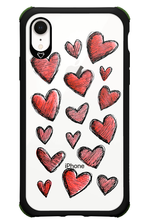 Red Love Transparent 2.0 - Apple iPhone XR