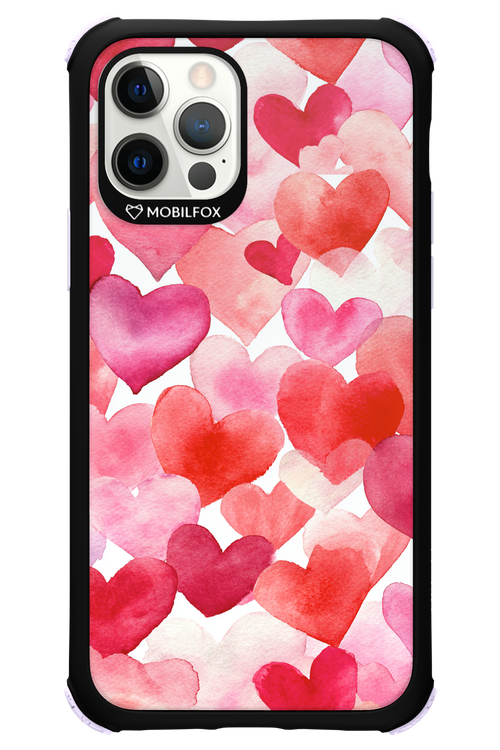 Water Painted Heart - Apple iPhone 12 Pro