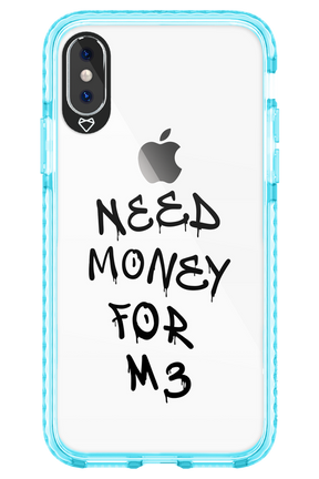 Need M3 Transparent Black - Apple iPhone X