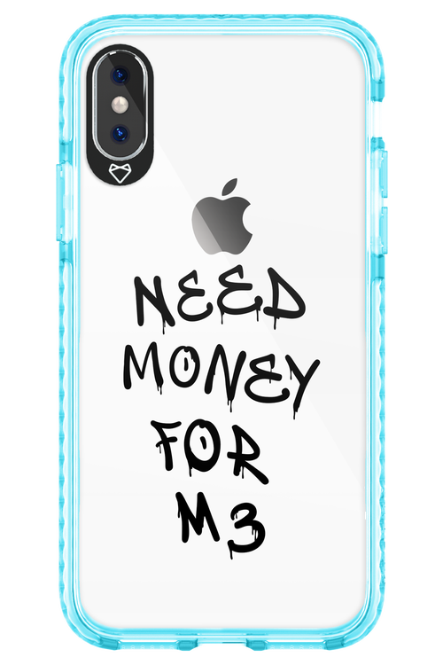Need M3 Transparent Black - Apple iPhone X