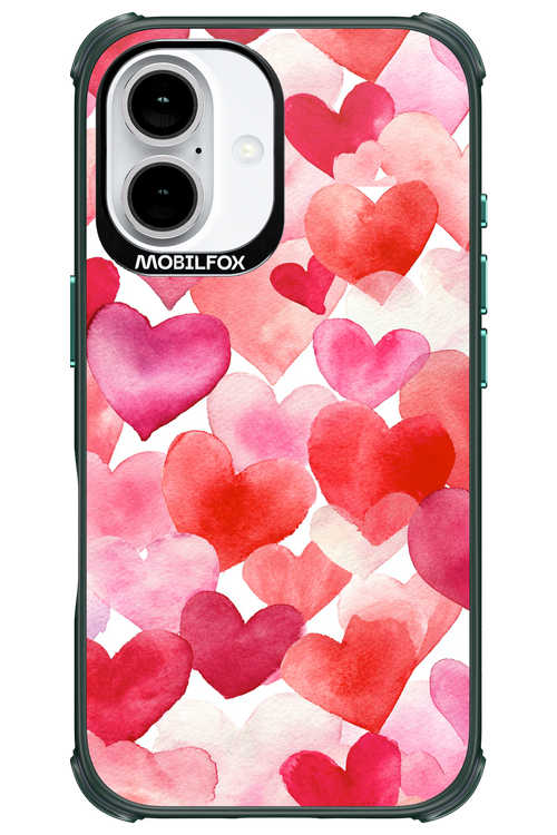 Water Painted Heart 2.0 - Apple iPhone 16