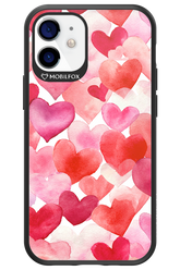 Water Painted Heart - Apple iPhone 12 Mini