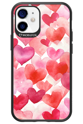 Water Painted Heart - Apple iPhone 12 Mini