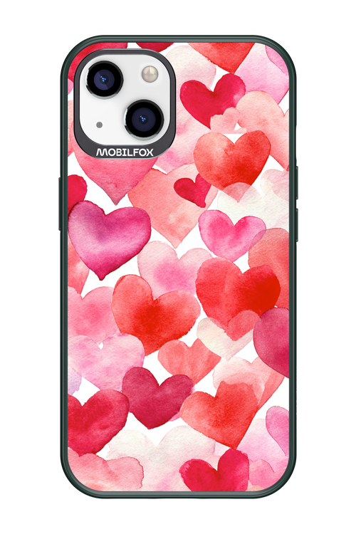 Water Painted Heart 2.0 - Apple iPhone 13