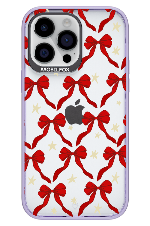 Bow & Stars (Transparent) - Apple iPhone 14 Pro Max