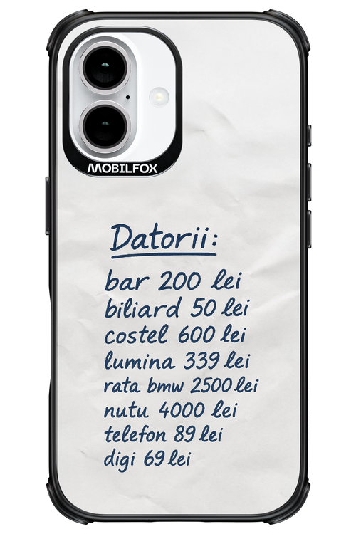 The List - Apple iPhone 16
