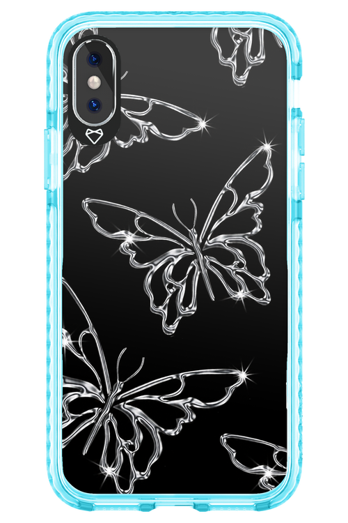 Silver Butterfly 2.0 - Apple iPhone XS