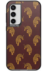 Burgundy Leopard Pattern - Samsung Galaxy S23 FE