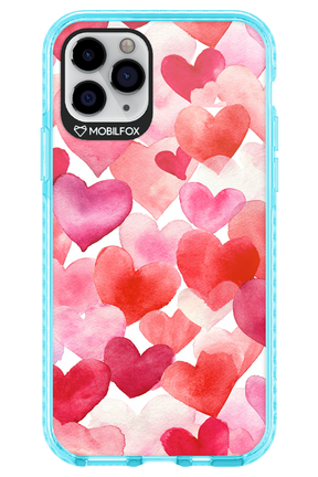 Water Painted Heart - Apple iPhone 11 Pro