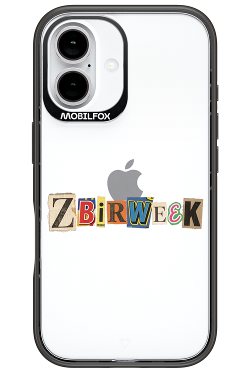 Zbirweek (transparent) 2.0 - Apple iPhone 16